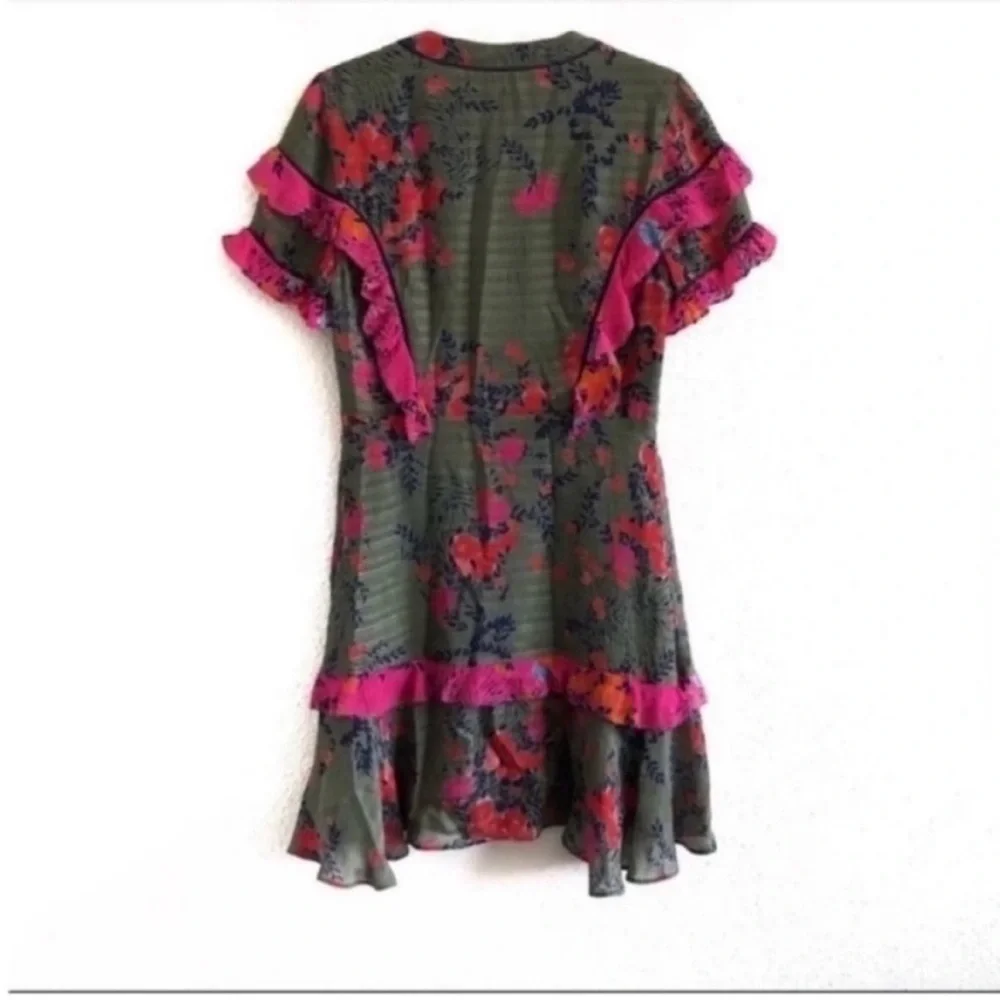 Tanya Taylor Falling Floral Rhett Mini Dress - Picture 5 of 10